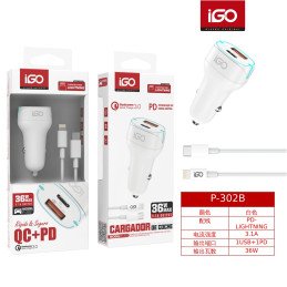 CARGADOR DE COCHE USB+PD...
